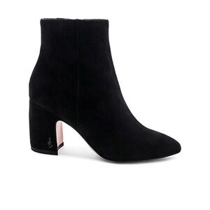 Sam Edelman Hilty Ankle Boots 6M Black Suede Leather